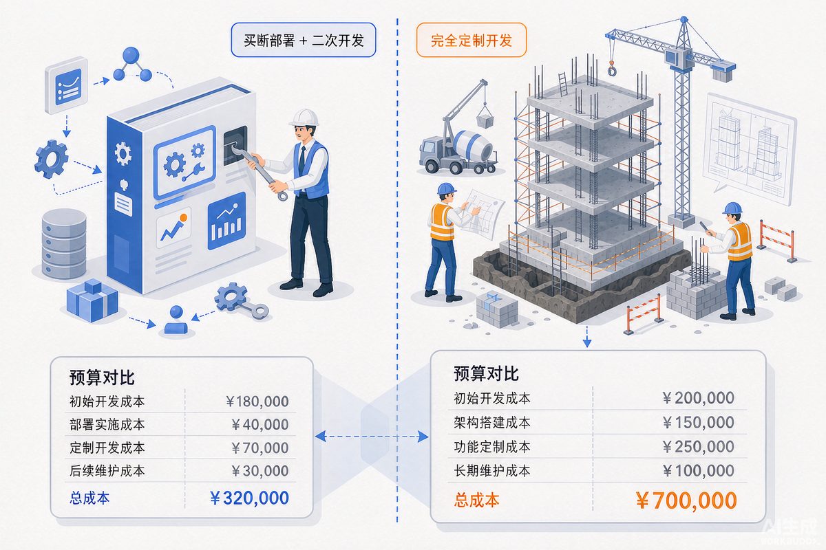 遥遥科技-云南专业开发团队 买断部署加二次开发与完全定制开发的方案对比